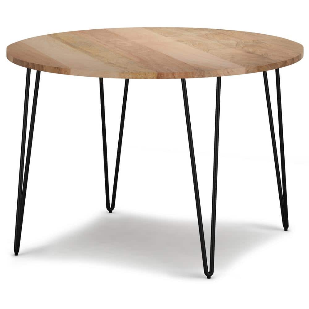 Hunter 45" Natural Mango Wood Round Dining Table