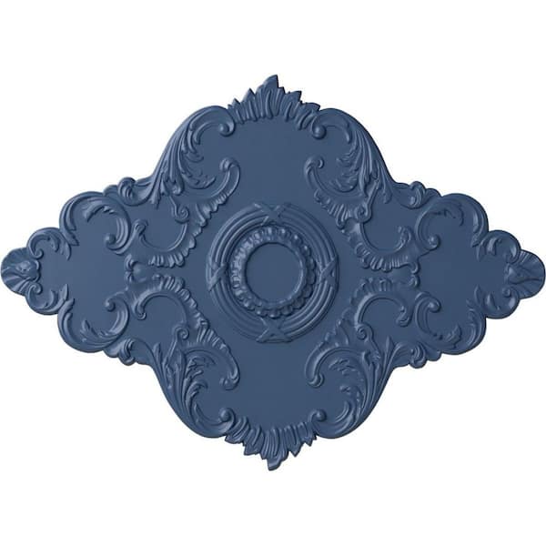 Ekena Millwork 1-7/8" x 67-1/8" x 48-5/8" Polyurethane Piedmont Ceiling Medallion, Hand-Painted Americana