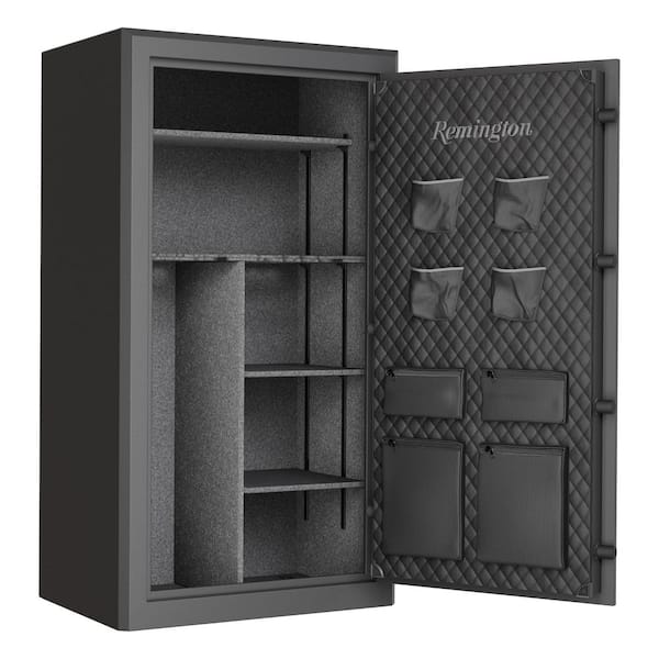 30 + 4-Gun Fireproof Gun Safe with Electronic Lock, Rich Gray Hammertone Finish