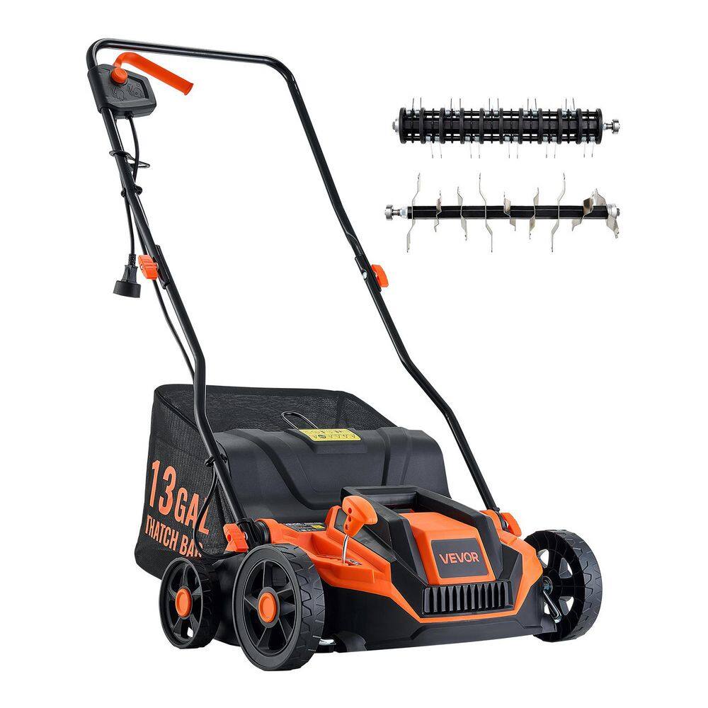 2-in-1 Electric Dethatcher and Scarifier, 13-in. 13 Amp, Corded, 13-Gal. Bag, 5-Position Depth Walk-Behind for Lawn Care price history on PriceWatchPro