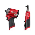 M12 FUEL 12V Lithium-Ion Brushless Cordless Stubby 3/8 in. Impact Wrench with 3/8 in. High Speed Ratchet