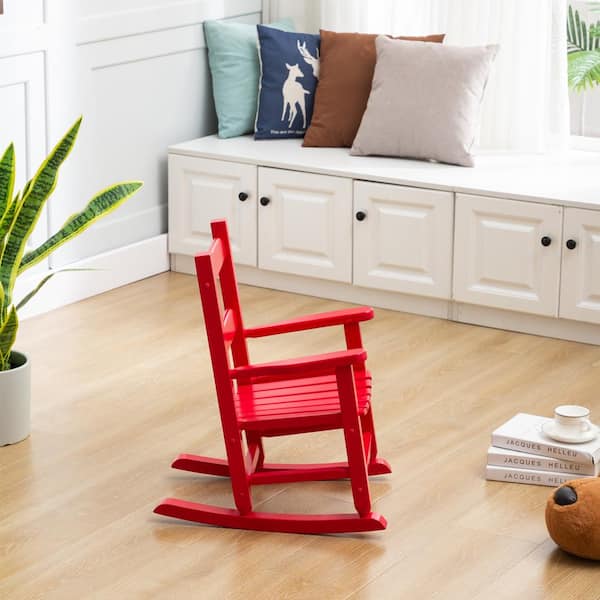 Childs red rocking sales chair