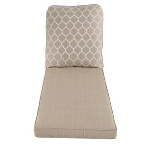 74.5 in. x 24 in. x 3.6 in. Beacon Park Toffee Replacement Outdoor Chaise Lounge Cushion