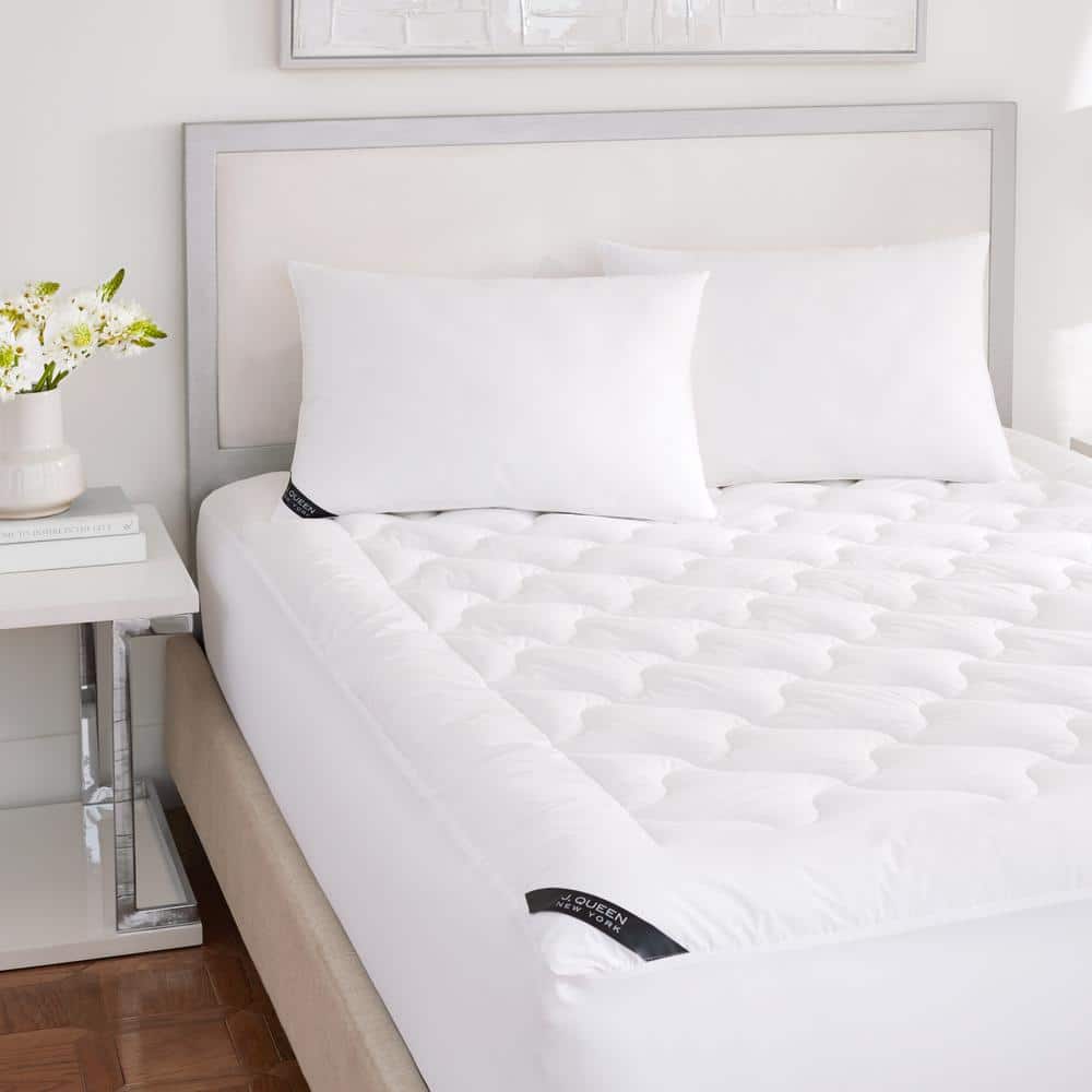 Elegance Cotton White King Mattress Pad