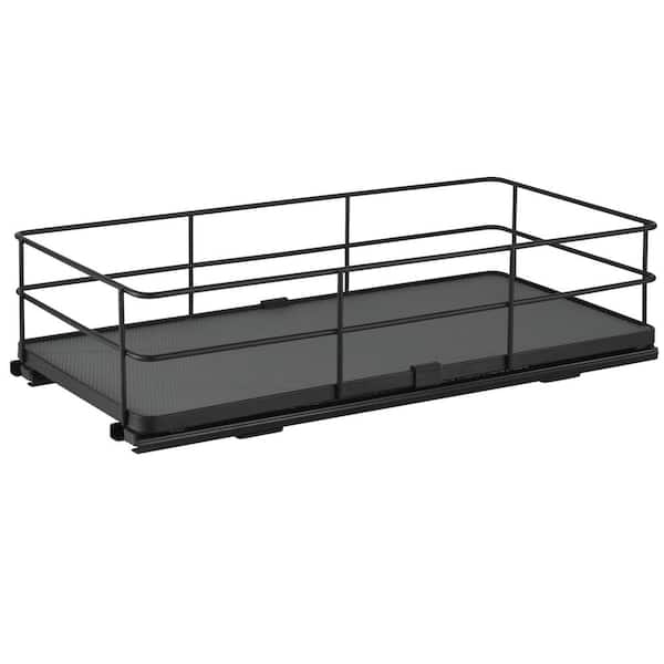 ORGANIZE IT ALL Slide Out Shelf Organizer in Matte Black