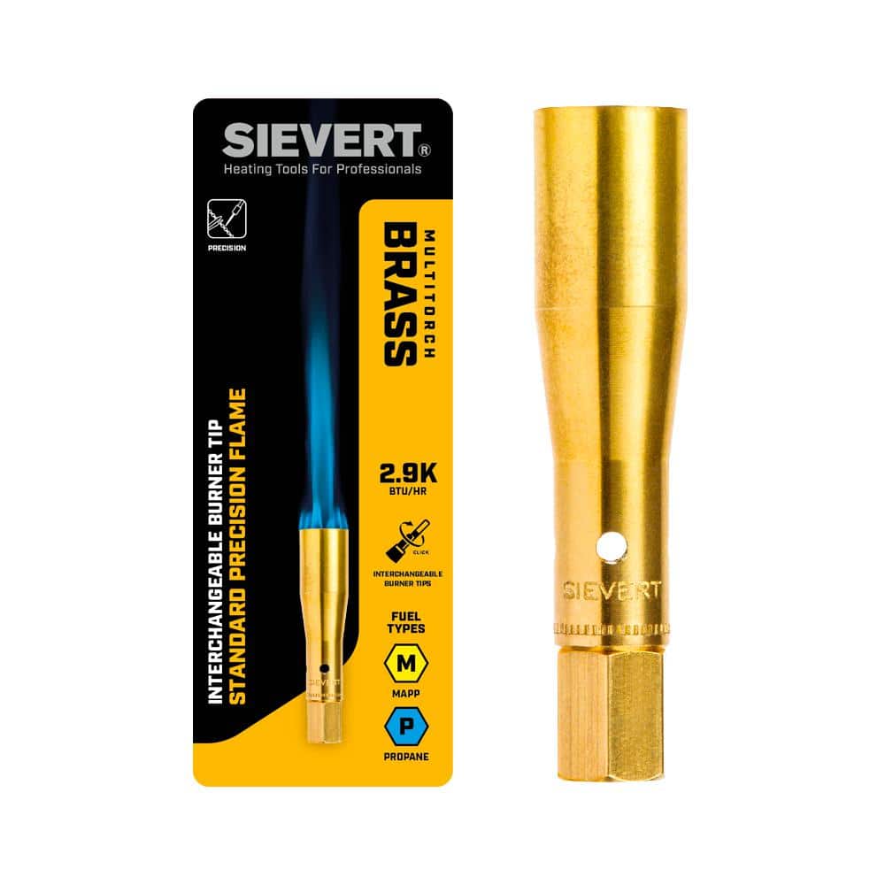 SIEVERT MultiTorch Brass Interchangeable Standard Precision Burner Tip