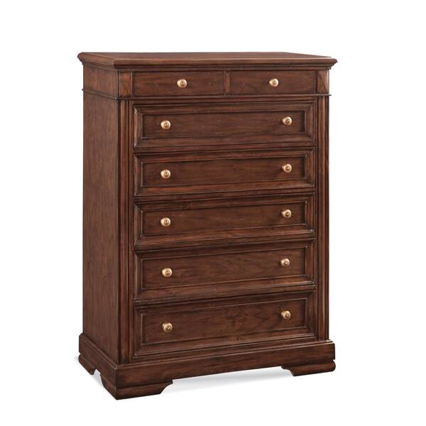 American Woodcrafters Tuscaloosa 7-Drawer Dark Chestnut Chest of Drawers