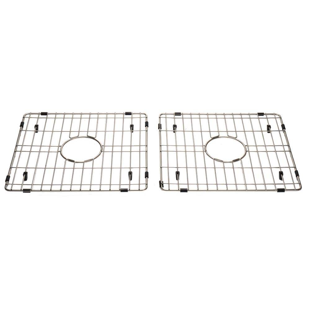 Brushed Stainless Steel Kitchen Sink Grid with Plastic Feet