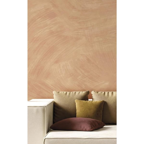 Synergy Collection Bronze Brushed Texture Matte Finish Vinyl on Non-woven Non-pasted Wallpaper Roll