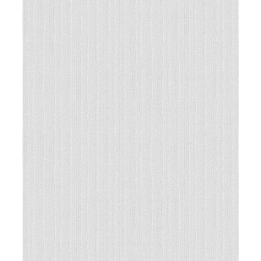 Light Grey Distressed Non-Woven Stripe Wallpaper Roll