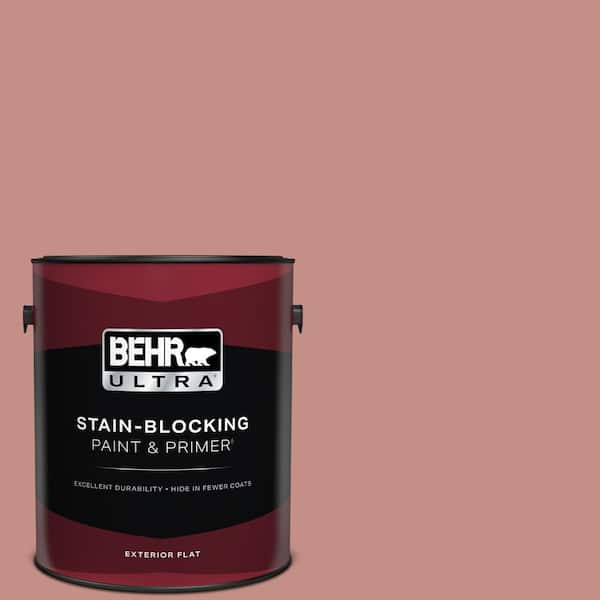 BEHR ULTRA 1 gal. #S160-4 Portuguese Dawn Flat Exterior Paint & Primer