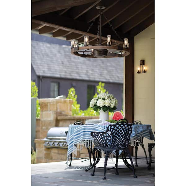 HINKLEY Sawyer 36 in. Indoor/Outdoor Metallic Matte Bronze Ceiling Fan with Wall Switch