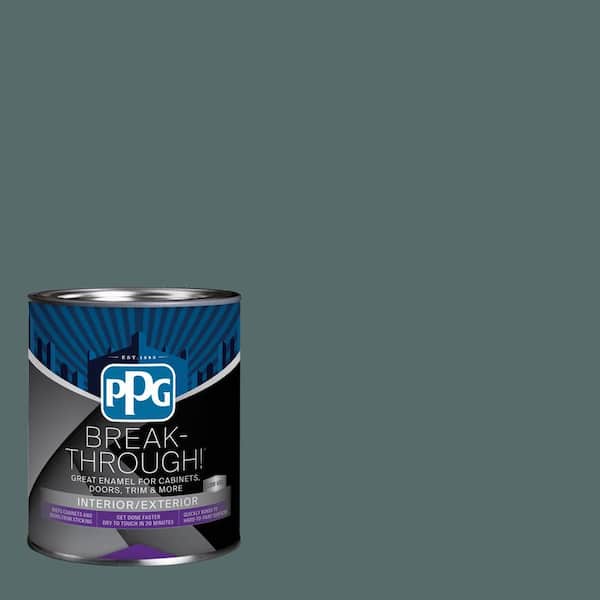1 qt. PPG1145-6 Juniper Berry Satin Door, Trim & Cabinet Paint