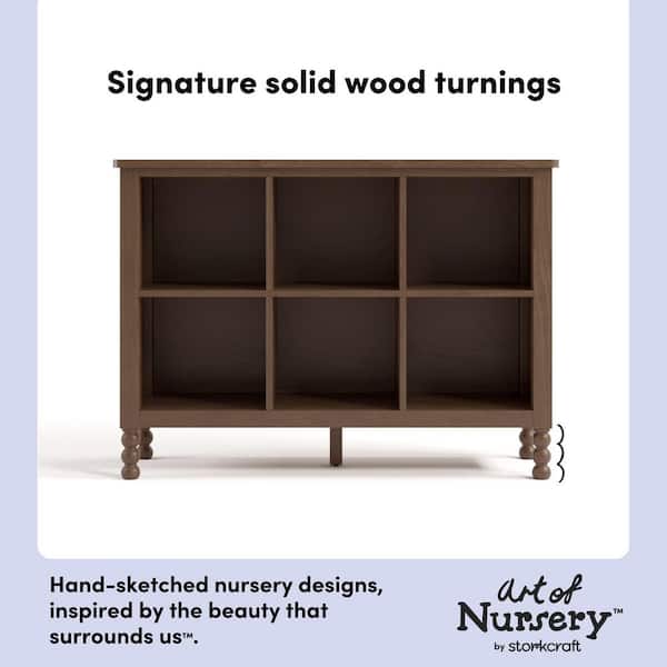 Storkcraft Rio 46.06 in. Wide Hazelnut 6-Shelves Transitional