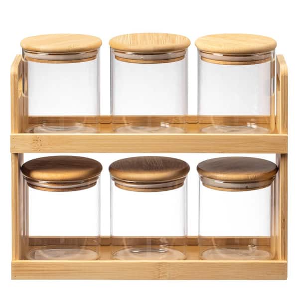 Washing Square Collection 22 in. 2-Tiered Glass Shelf in Matte Black Washing Square Collection 22 in. 2-Tiered Glass Shelf in Matte Black