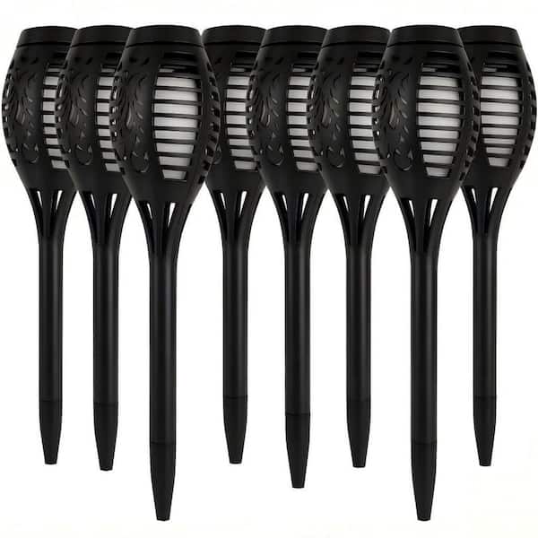8-Pack Solar Lights Outdoor, Flickering Flame Solar Torch Lights, Waterproof Garden Lights for Yard Decor
