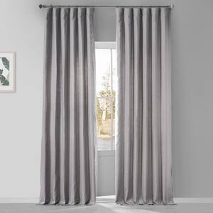 Earl Grey Linen Rod Pocket Room Darkening Curtain - 50 in. W x 108 in. L
