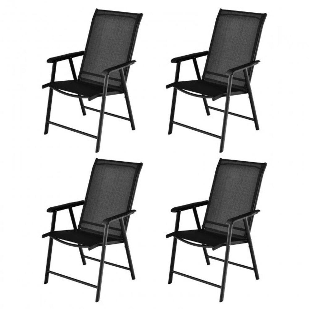 cenadinz Patio Folding Chairs Portable for Outdoor Camping (4Pack) H