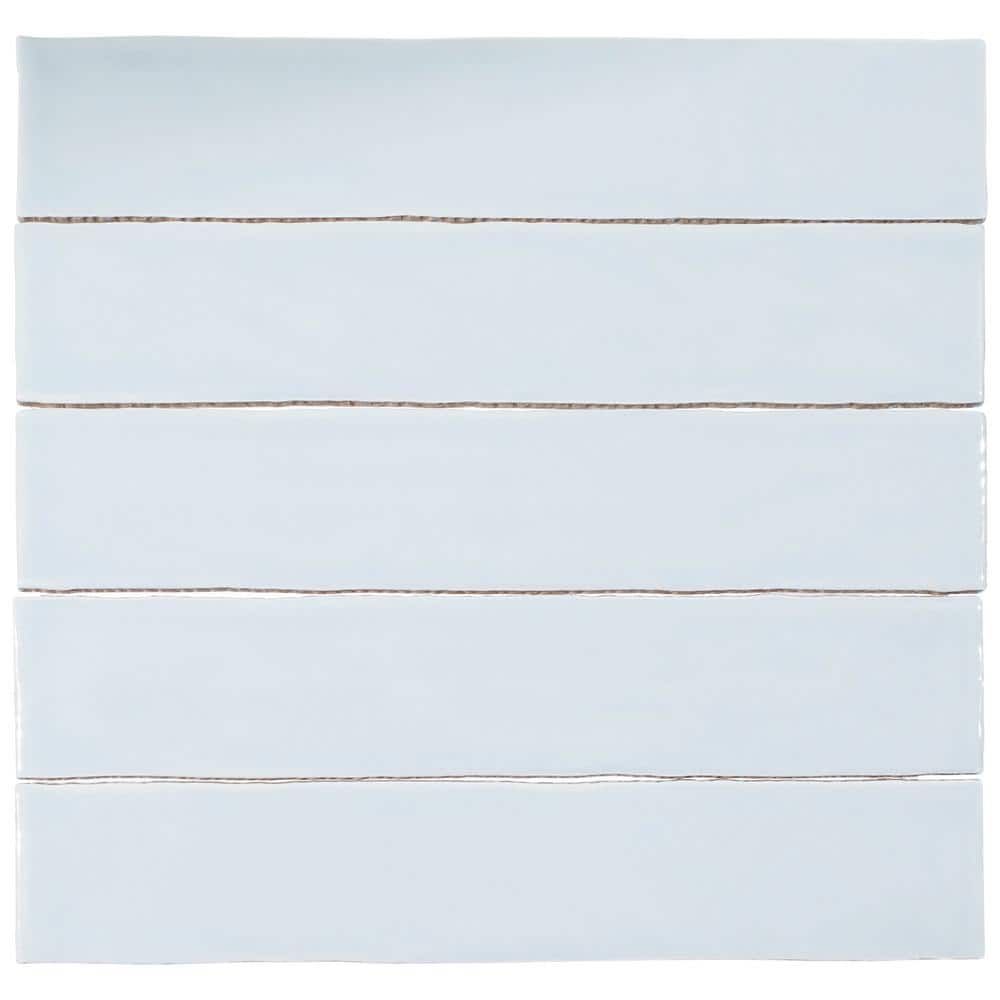 Magnet Blue Glossy Ceramic 2x10 Subway Tile