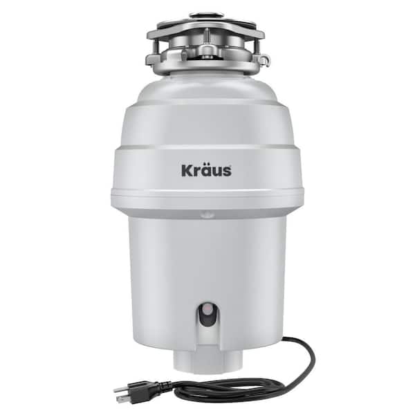 WasteGuard 1 HP Continuous Feed Garbage Disposal with Ultra-Quiet Motor for Kitchen Sink