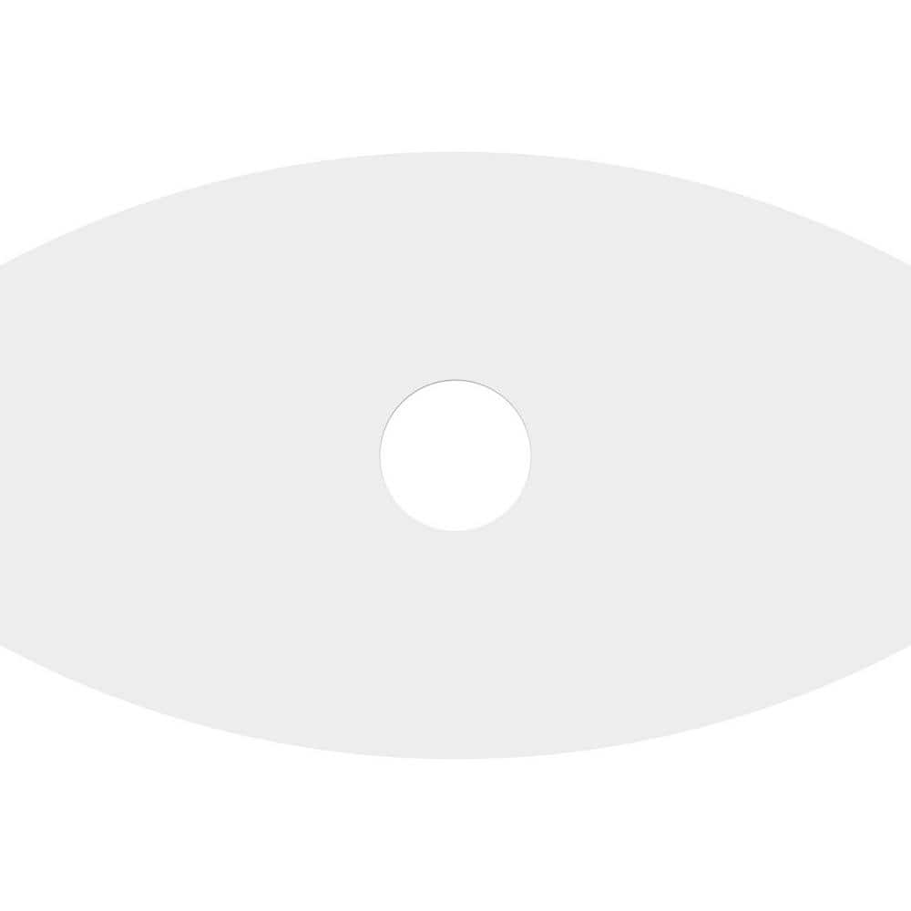 Kailey White PVC Contemporary Ceiling Medallion 18" x 12"