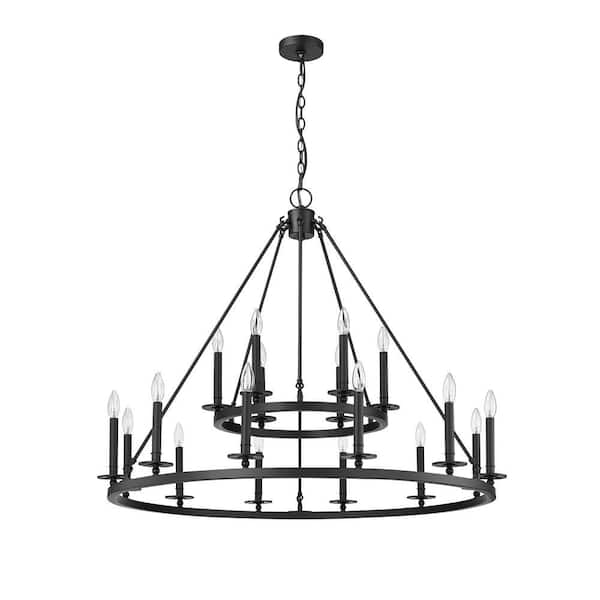 Millennium Lighting Florence 18-Light 42 in. Matte Black