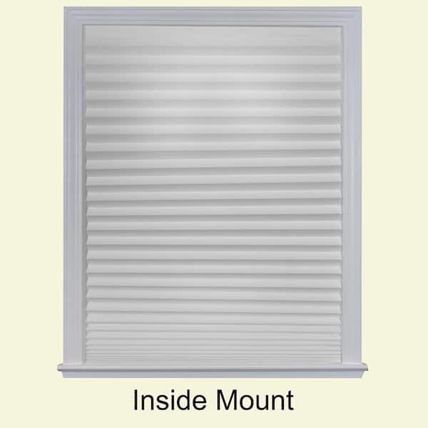 White Paper Light Filtering Pleated Shade 48 in Mounted L 4-Pack W x 90 in 