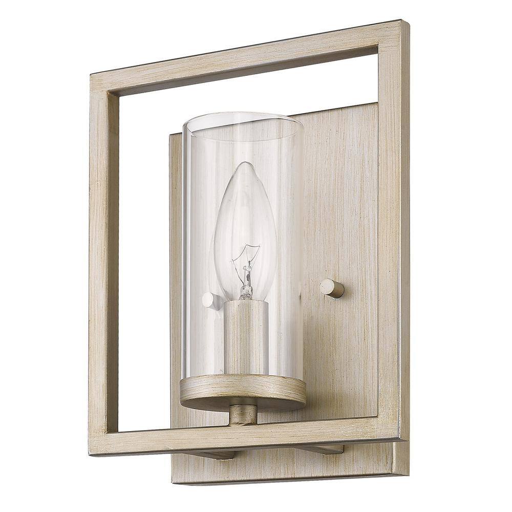 Marco Contemporary 7" Bronze Wall Sconce with Clear Glass
