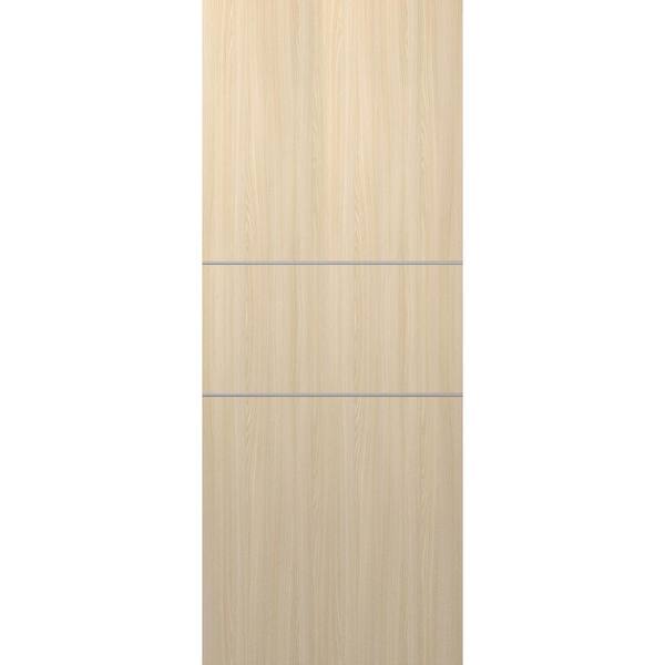 Belldinni Optima 2H 32 in. x 80 in. No Bore Solid Composite Core Loire Ash Composite Wood Interior Door Slab