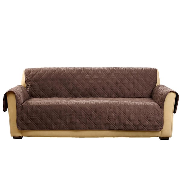 Sure-Fit Mink Taupe Polyester Recliner Slipcover