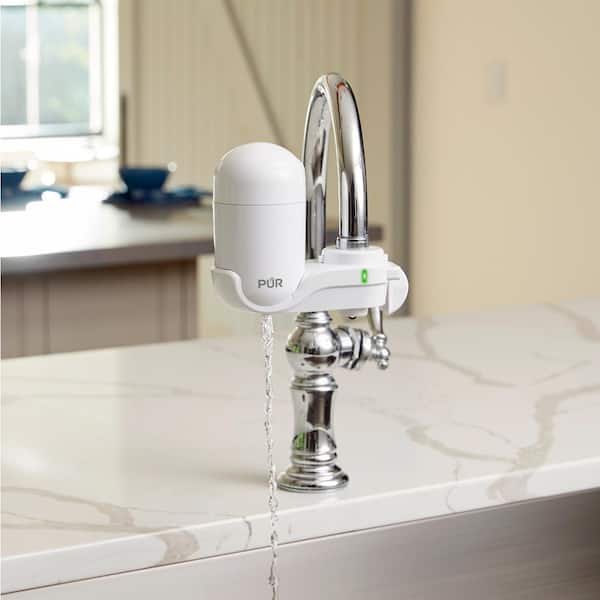 PUR Faucet Mount Filtration System White FM3333BV2 The Home Depot