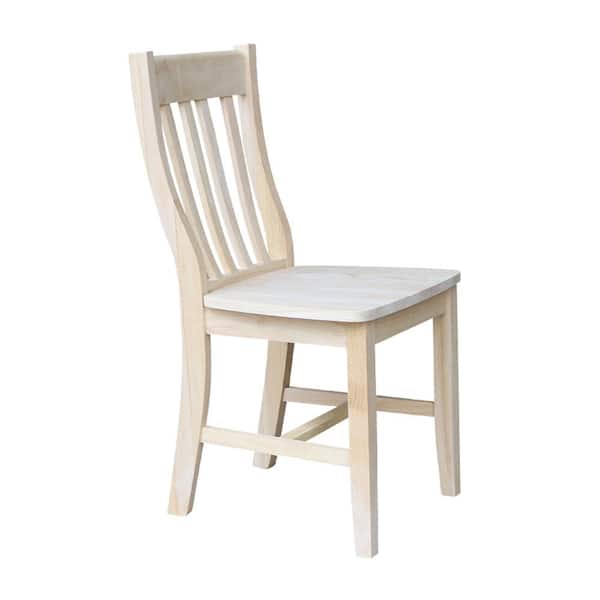 Unfinished Wood Dining Chair (Set of 2)