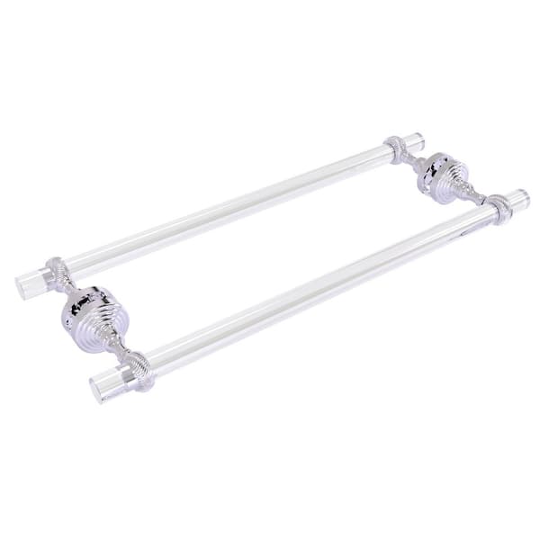 Pacific Grove Collection 18 in. Over-the-door Double Towel Bar in Polished Chrome