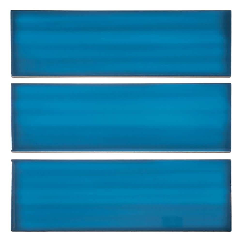 Divine Blue 4x12 Glossy Ceramic Subway Tile