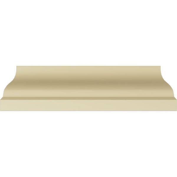 Ekena Millwork 7 in. x 8-3/4 in. x 94-1/2 in. Polyurethane Alexandria Crown Moulding