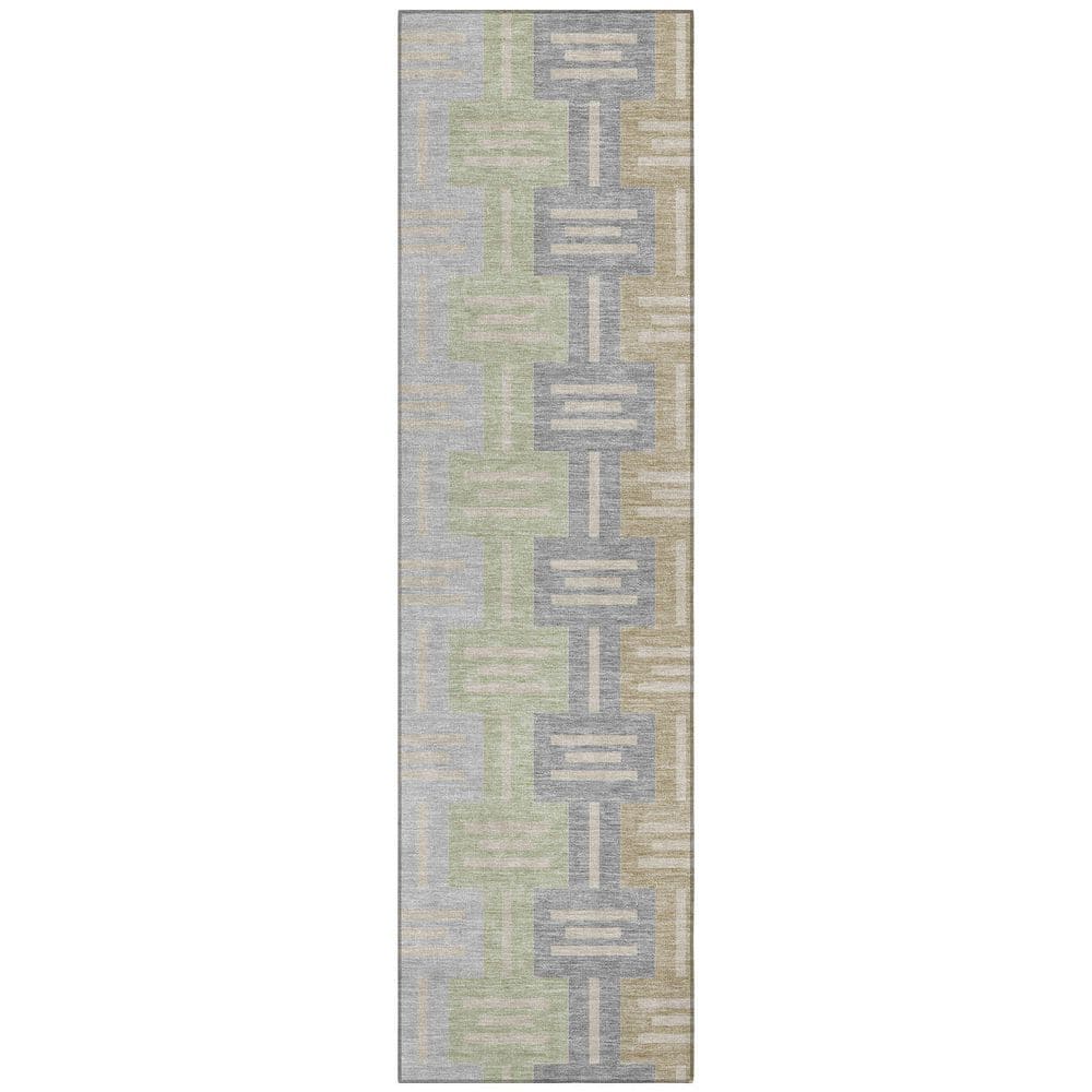 Chantille Machine Washable Indoor/Outdoor Abstract ACN2556 Ivory 2 ft. x 7 ft. Runner Rug price history on PriceWatchPro