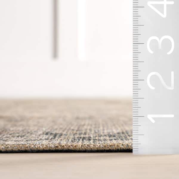 Hillstone Dark Beige 7 ft. 10 in. x 10 ft. Traditional Vintage Medallion Area Rug