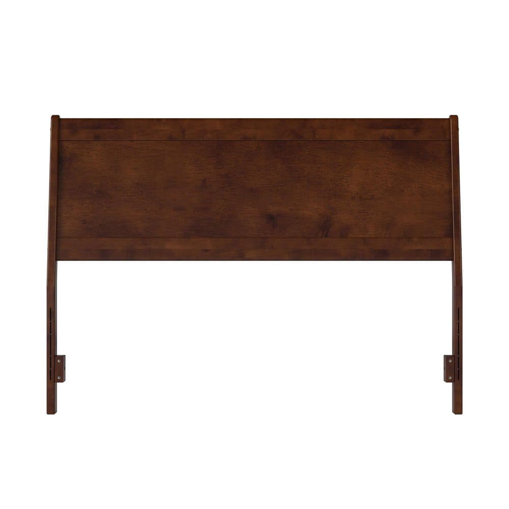 Casanova Queen Walnut Solid Wood Panel Headboard