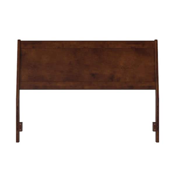 AFI Casanova Walnut Brown Queen Solid Wood Panel Headboard