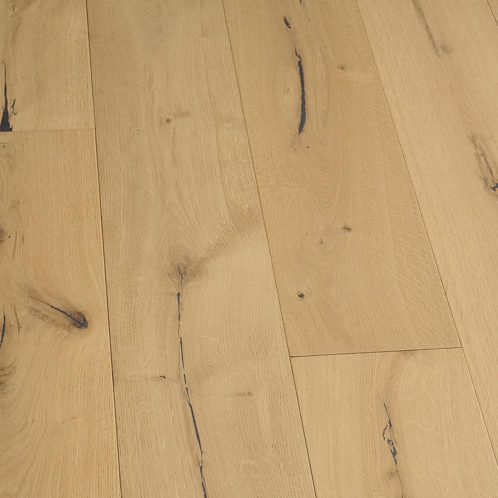 Anaheim French Oak 5/8 in. T x 9.4 in. W Tongue and Groove Wire Brush Engineered Hardwood Flooring (34.10 sq. ft./case) -  Malibu Wide Plank, HDMATG1229EF