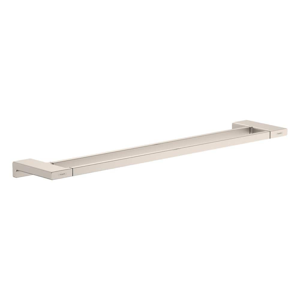 Brushed Nickel 25" Wall Mounted Double Towel Bar