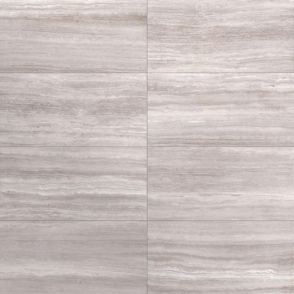 Atlanta Taupe 3.75 in. x 23.7 in. Matte Porcelain Bullnose Tile Trim (0.61 sq. ft./Each)