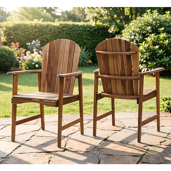 Brown All-Weather Wicker Outdoor Lounge Chair Patio Dining Chair
