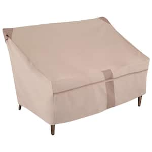 Monterey Water Resistant Outdoor Patio Loveseat Cover, 57.5 in. W x 38 in. D x 38 in. H, Beige