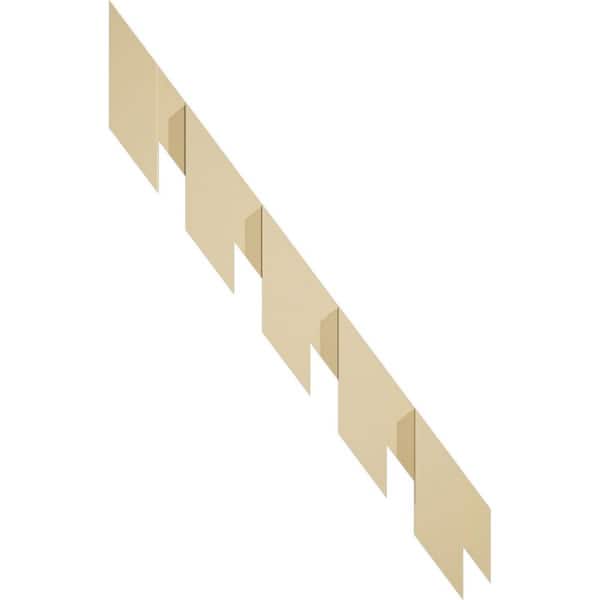 Ekena Millwork 1 in. D x 5 in. W x 40 in. L Primed Polyurethane Panel Moulding