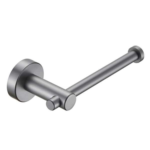 Heemli Modern Wall-Mounted Single Arm Toilet Paper Holder in Gray