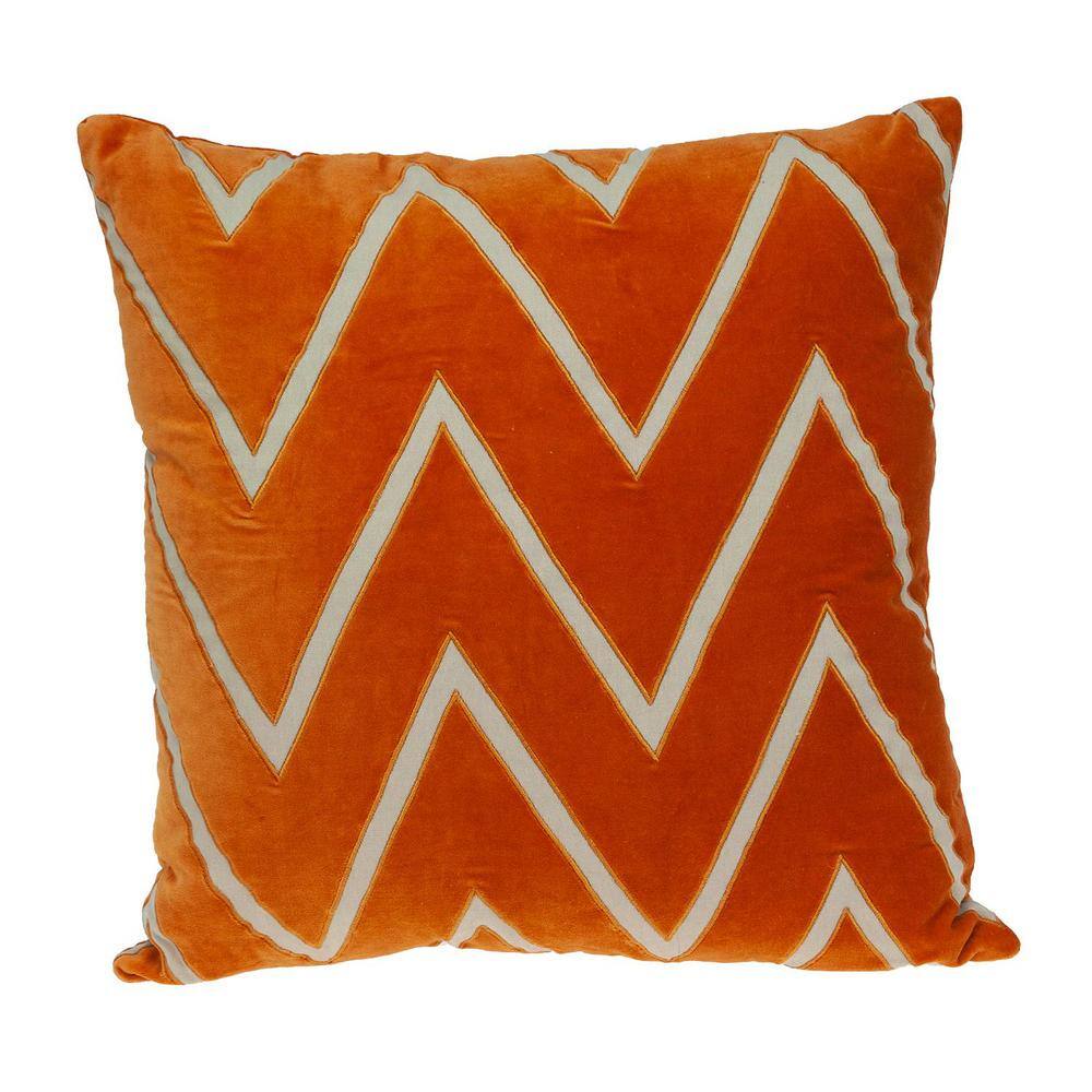 red orange pillow