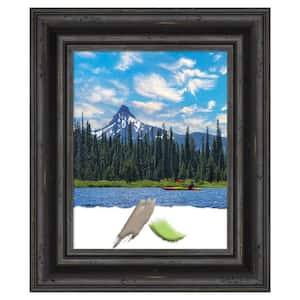 Rustic Pine Black Wood Picture Frame Opening Size 11 x 14 in.