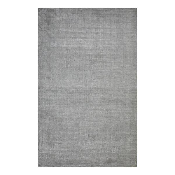 Solo Rugs Cordi Contemporary Solid Mist 5 ft. x 8 ft. Hand-Knotted Area Rug