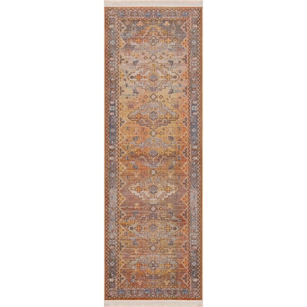 Unbranded Gia Southwestern Sierra Multi-color 2 ft. x 6 ft. Medallion Polyester Runner Rug